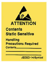 ESD/Static Control Warning Labels